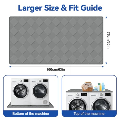 Silicone Washing Machine Pan, 33"x60" Drain Tray for Floor - Image 3