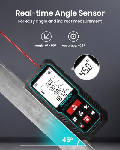 MILESEEY Laser Measure, Laser Measuring Tool with Angle Sensor - Image 5