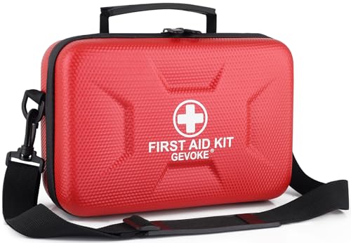 Gevoke 410 Piece Waterproof Hard Shell First Aid Kit, Red - Image 2
