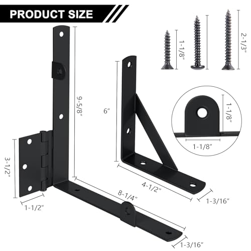 Gate Hardware Kit for Wood Fence, Corner Brace Bracket - Image 3