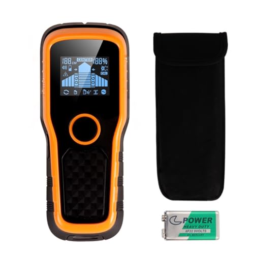 Wall Scanner 6 in 1 Stud Finder HD LCD for Wood Metal AC Wire - Image 2