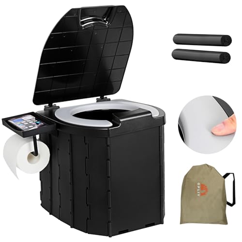 Portable Camping Toilet Upgraded Soft Camp Toilet Seat - Image 2