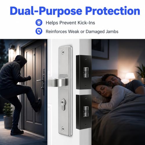 5-Piece Door Frame Reinforcement Kit, Anti Kick in Door Security - Image 8