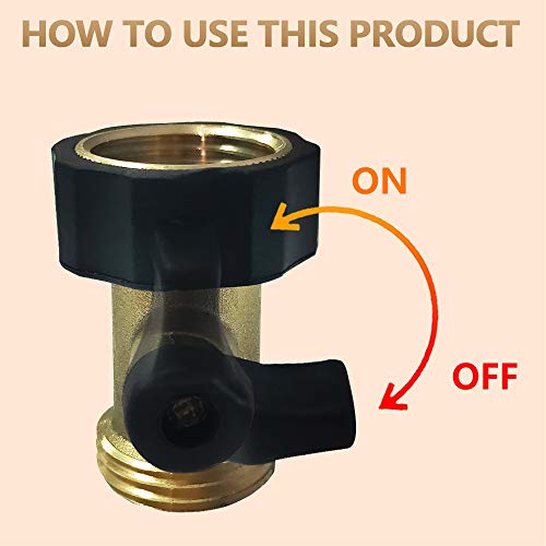Heavy Duty Brass Shut Off Valve Garden Hose Shut Off Valve Garden - Image 5