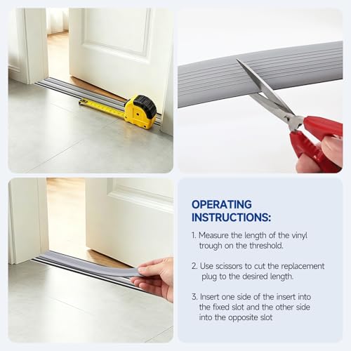 2 Pcs 36 Inch Vinyl Replacement Door Draft Stopper | Home Repair - Image 7