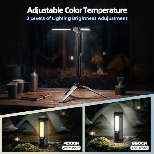 Rechargeable LED Work Light with Stand, 2400mAh Battery - Image 7