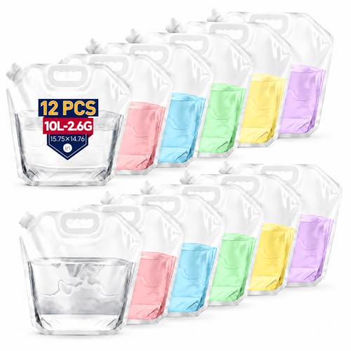 12 Pack 2.6 Gallon Water Storage Containers, Foldbale - Image 2