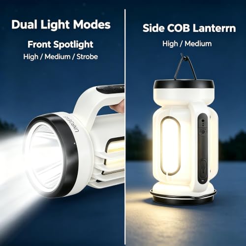 Camping Lantern,Rechargeable Handheld Flashlight & | Travel Essentials - Image 3