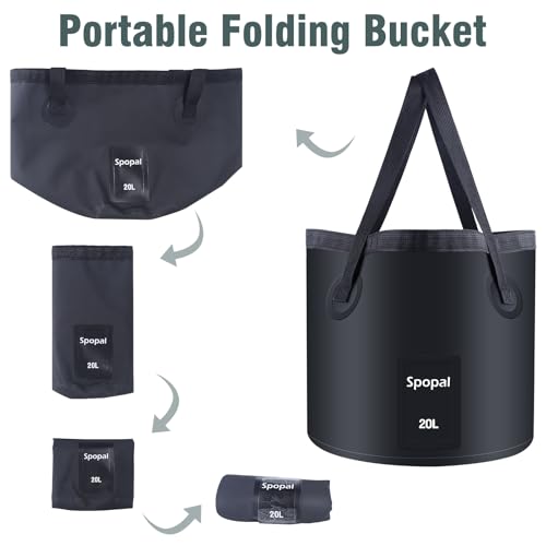 Collapsible Bucket with Handle 20L, Waterproof - Image 6