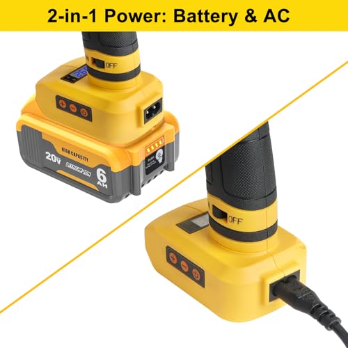 Hot Glue Gun Cordless & Corded 2-in-1 Compatible with Dewalt 20V - Image 3