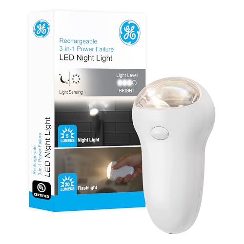 GE 3-in-1 LED Power Failure Nighlight Emergency Flashlight - Image 2