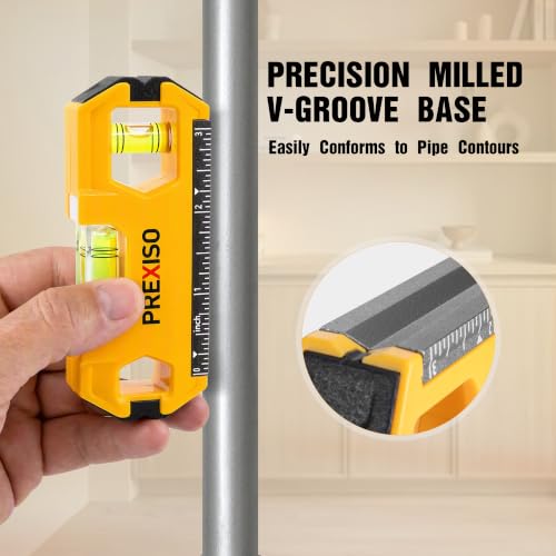PREXISO Magnetic Stud Finder & EDC Mini Level, 4" Torpedo - Image 5