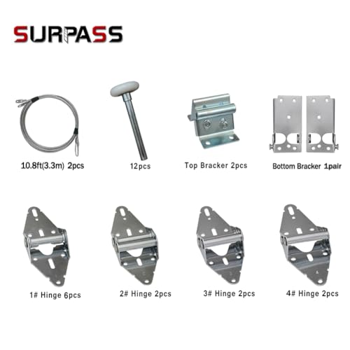 Surpass Garage Door Hardware Kit Roller/Hinge/Top - Image 3