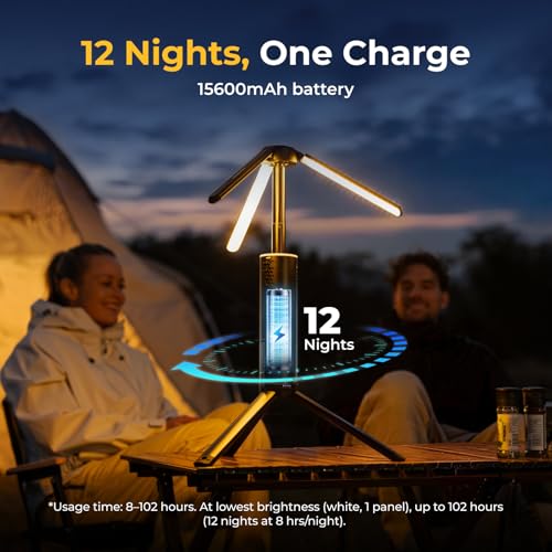 BougeRV Telescopic Camping Light T1, 15600mAh Rechargeable - Image 3