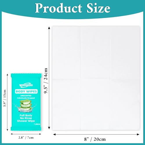600 Pack Body Wipes Individually Wrapped(8" x 9.5") - Image 3