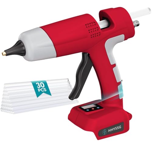 Cordless Hot Glue Gun Compatible with Milwaukee 18V Battery,100W - Image 2