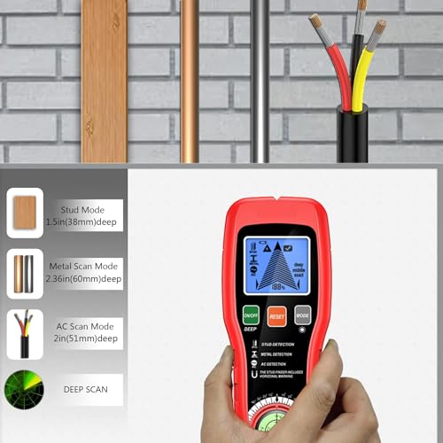 Stud Finder Wall Scanner, 5 in 1 Multi-functional Stud | Home Repair - Image 3