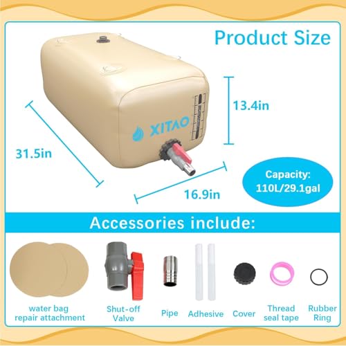 XITAO Water Bladder Storage Containers, Water Tank | Travel Essentials - Image 3