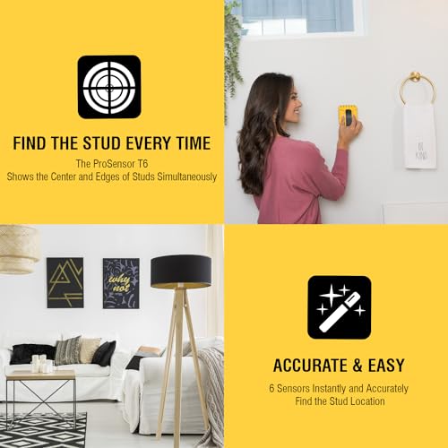Franklin Sensors ProSensor T6 6-Sensor Stud Finder Wall Scanner - Image 5