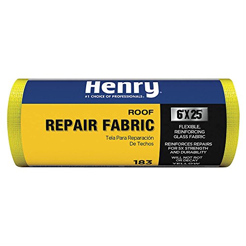 Roof Repair Fabric, 6"x25' Roll, Yellow - Image 2