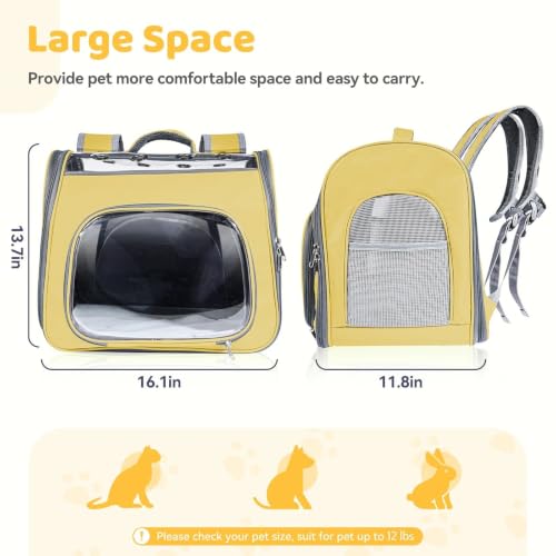 Airline Approved Cat Soft-Sided Carrier Backpack Up to 12 - Image 3