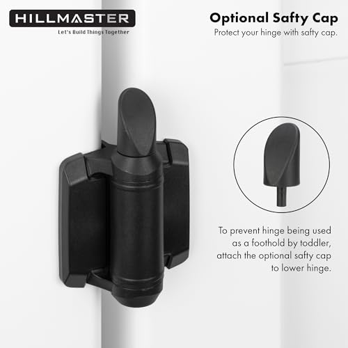 Heavy Duty Self Closing Gate Hinges with Safety Cap,Pool Gate - Image 5