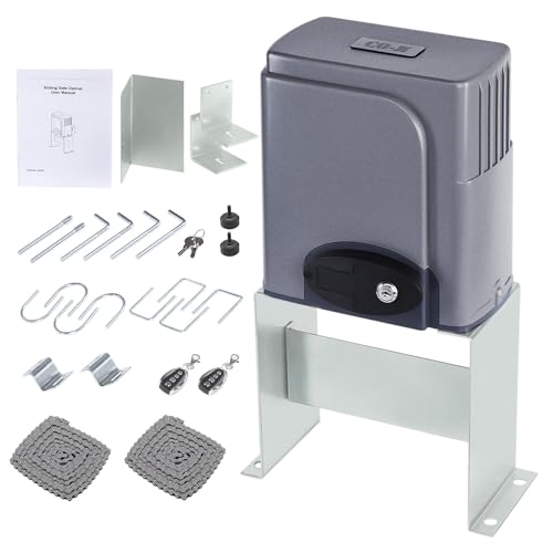 CO-Z Automatic Sliding Gate Opener 1400 lb 40 ft Gates 110V Chain - Image 2