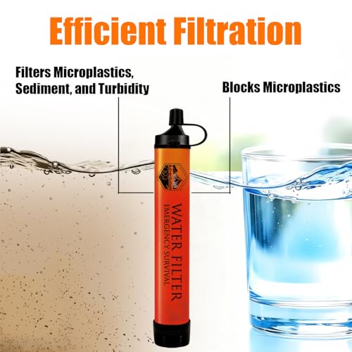 High-Capacity Survival Water Filter Straw Kit | Travel Essentials - Image 3