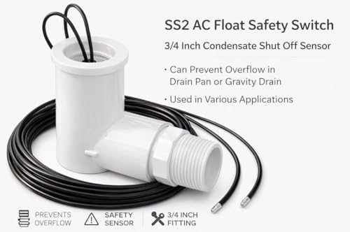SS2 AC Float Switch AC Float Safety Switch HVAC 3/4 Inch - Image 5