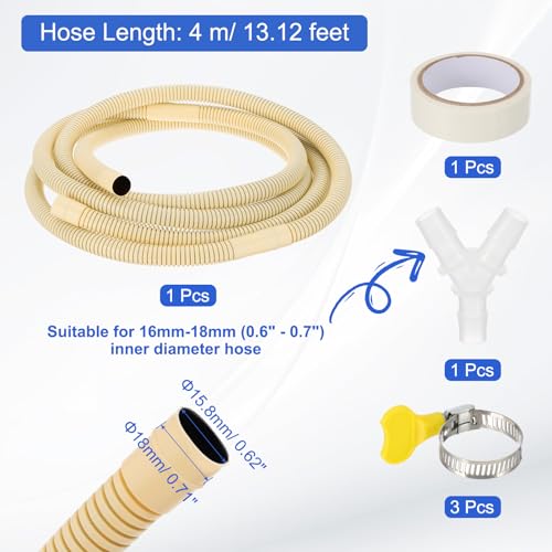 PATIKIL 13Ft Air Conditioner Drain Hose Kit Universal AC Drain - Image 3