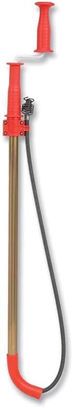 RIDGID 59802 K-6DH Hybrid Toilet Snake Auger with 6' Heavy-Duty Drop Head Tri-Wrap Cable, Manual or Cordless Drill Operated Plumbing Toilet Drain Snake Auger