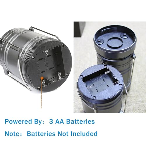 2 Pack LED Camping Lantern,Battery Powered Hanging | Travel Essentials - Image 4