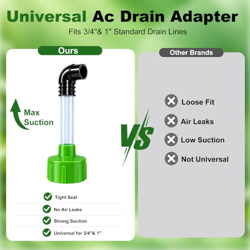AC Drain Line Vacuum Adapter for Shop Vac HVAC Condensate Drain - Image 5