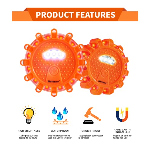 6 Pack LED Road Flare - Image 3