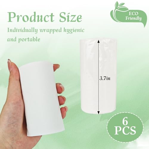 6 Rolls Travel Toilet Paper Individually Wrapped Portable Packs - Image 3