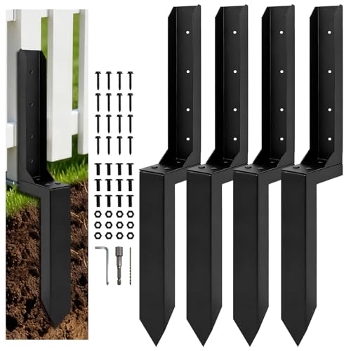 Fence Post Repair Kit, Thickened Fence Post Anchor Stakes - Image 2