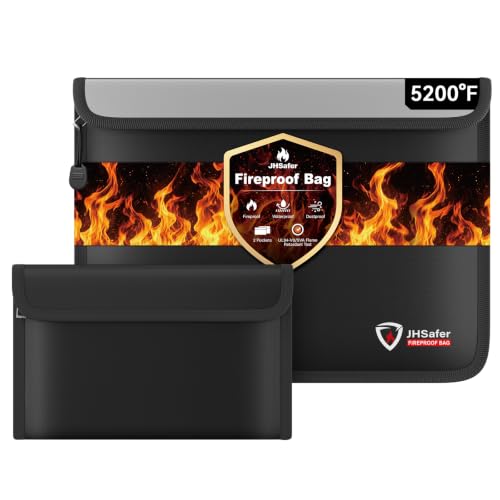 Fireproof Document Bag, Money Pouch with Travel Case,10" x 13" - Image 2
