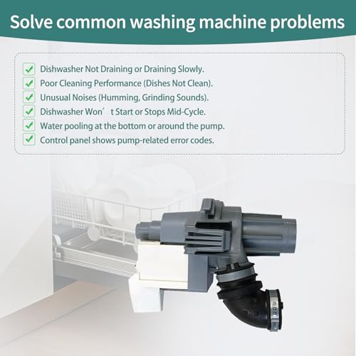 WDF520PADM7 WDF341PAPW2/1 WDP540HAMZ4 Dishwasher Circulation Pump - Image 7