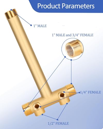 Miumoon 1"x 11" Well Pressure Tank Tee Kit with 40-60Psi Pressure - Image 5