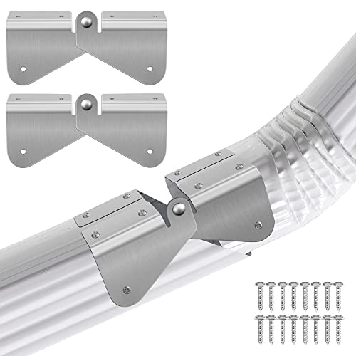 2 Pcs Gutter Extension Hinges, Downspout Extension Flip-Up Hinges - Image 2