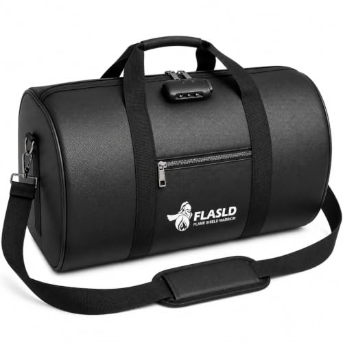 FLASLD Fire Resistant Document Bag with Lock, 18 x 10 x - Image 2