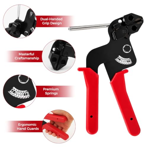 Stainless Steel Cable Tie Gun Kit, 105PCS Fastening | Phone & Computer - Image 4
