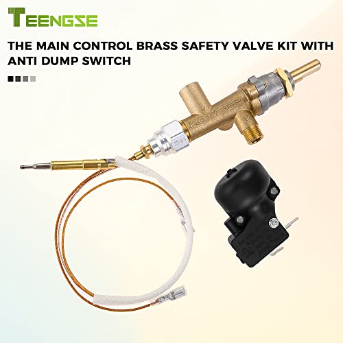 Brass Propane Safety Valve w/Thermocouple & Dump Switch - Image 7