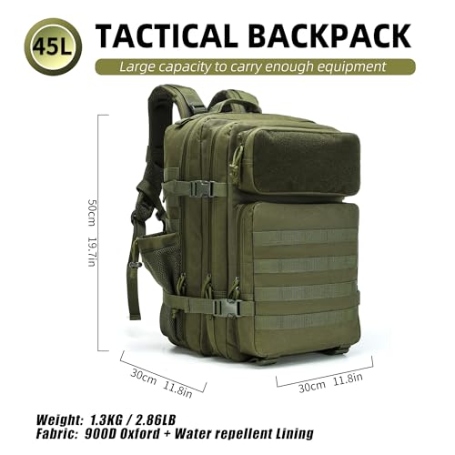 gracedon Tactical Backpack - Military Molle Bag 3 Days - Image 4