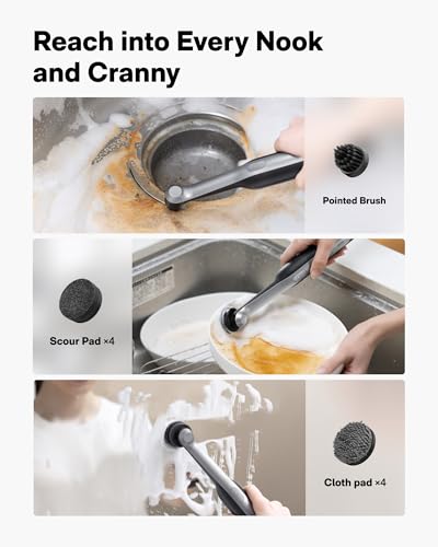 HOTO Wand™ Cordless Spin Scrubber, Electric Grout Brush - Image 5