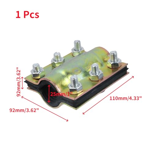 Oedema 2 Pcs 1 Inch Pipe Repair Clamp 25mm Outer Diameter - Image 3
