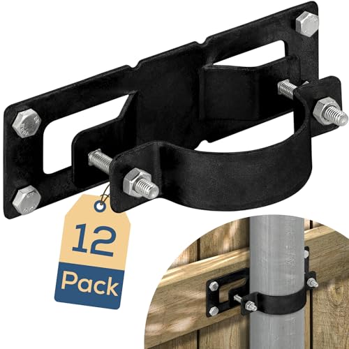 12 Pack Fence Brackets, Black Fence Frame - Image 2