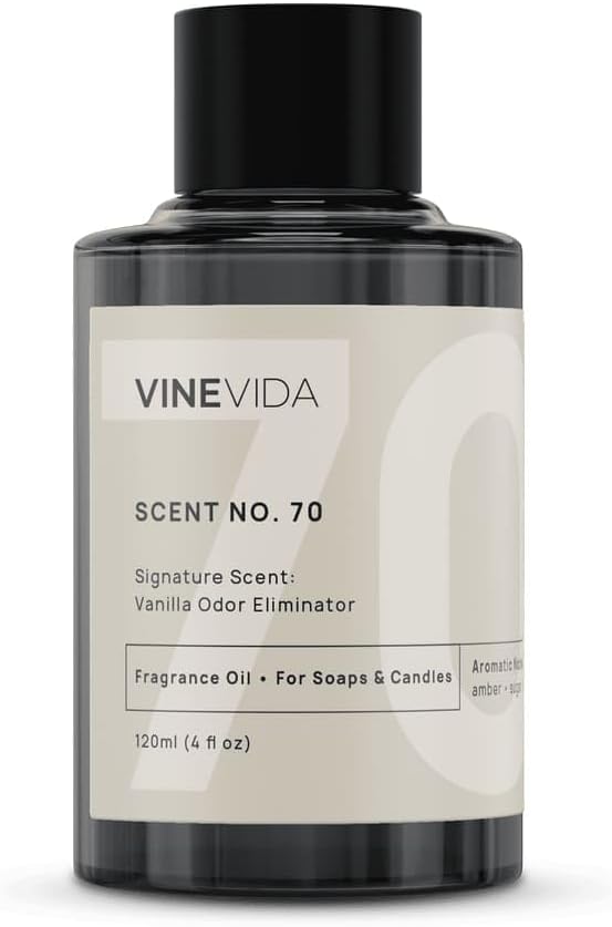 VINEVIDA [4oz] Vanilla Odor Eliminator Fragrance Oil - Candle & Soap Scents, Made in USA