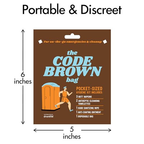 Code Brown Bag, Portable Emergency Bathroom Kit for Runners - Image 3
