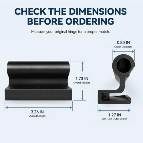 3 Pcs Shed Door Replacement Hinges Compatible with Suncast - Image 3